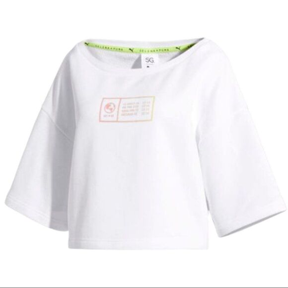 Puma Selena‎ Gomez Sweatshirt Crop Top Performance - Picture 2 of 6